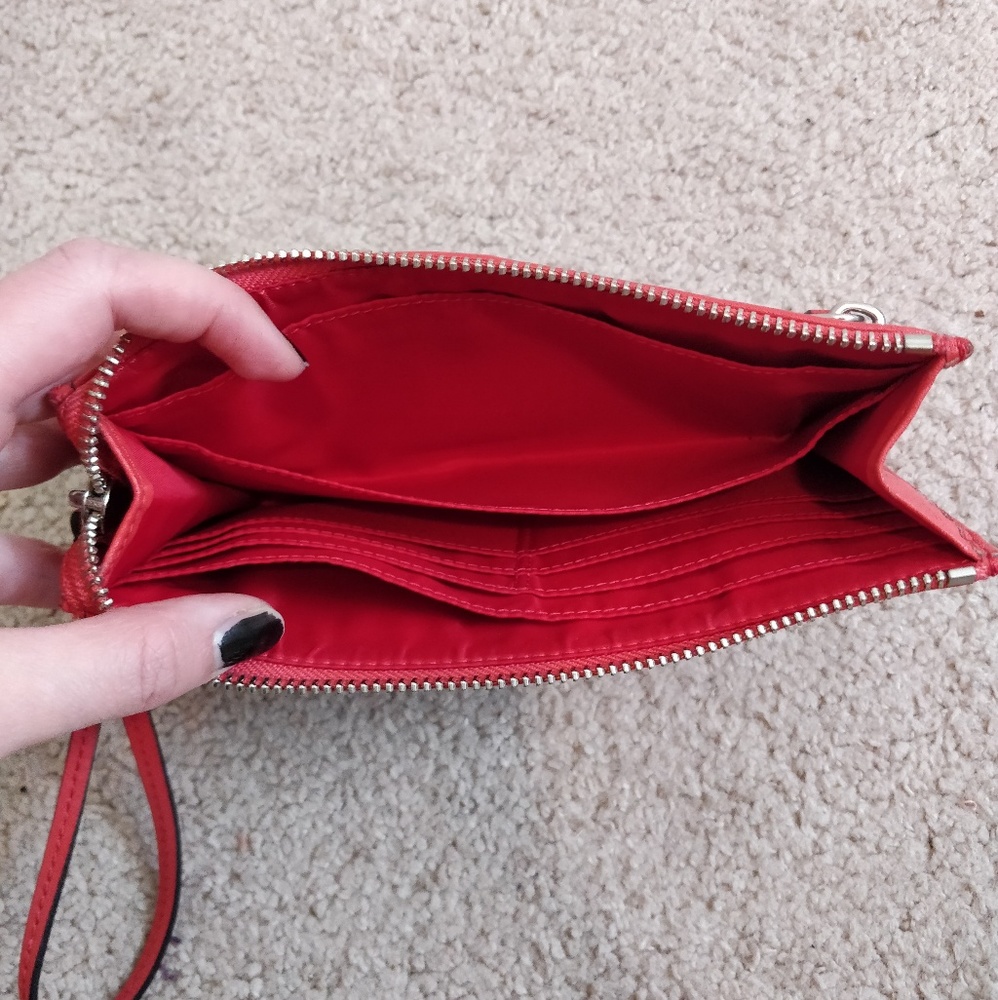 Red And Snakeskin Print Cluth (Like New) - image 3